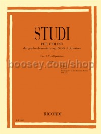 Studi per violino - Fasc. III: VI-VII posizione